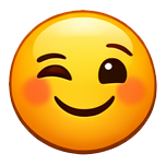 ;) or :wink: